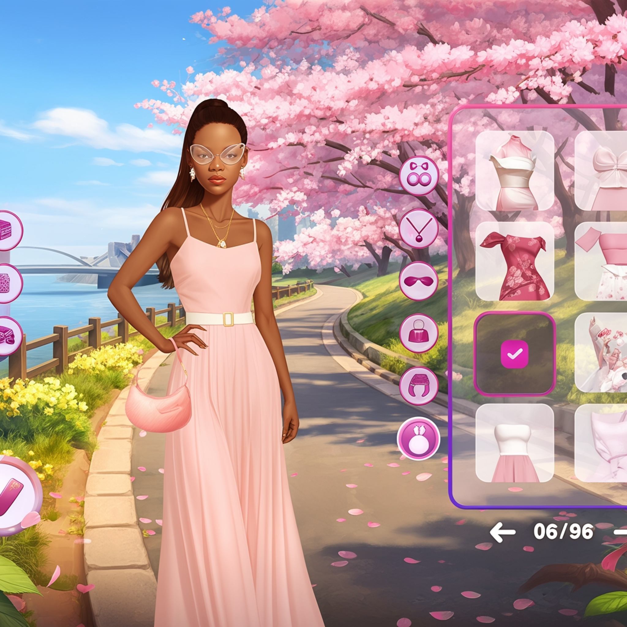 Celebrity Cherry Blossom Look
