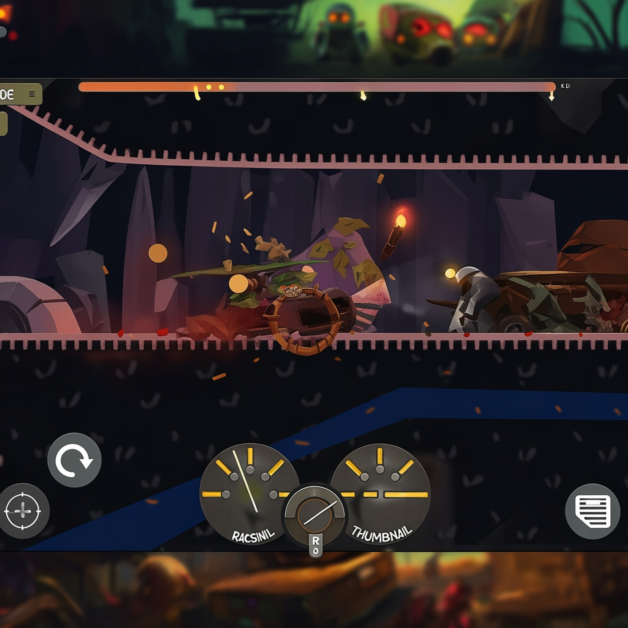 Racing Car Destroying Zombie