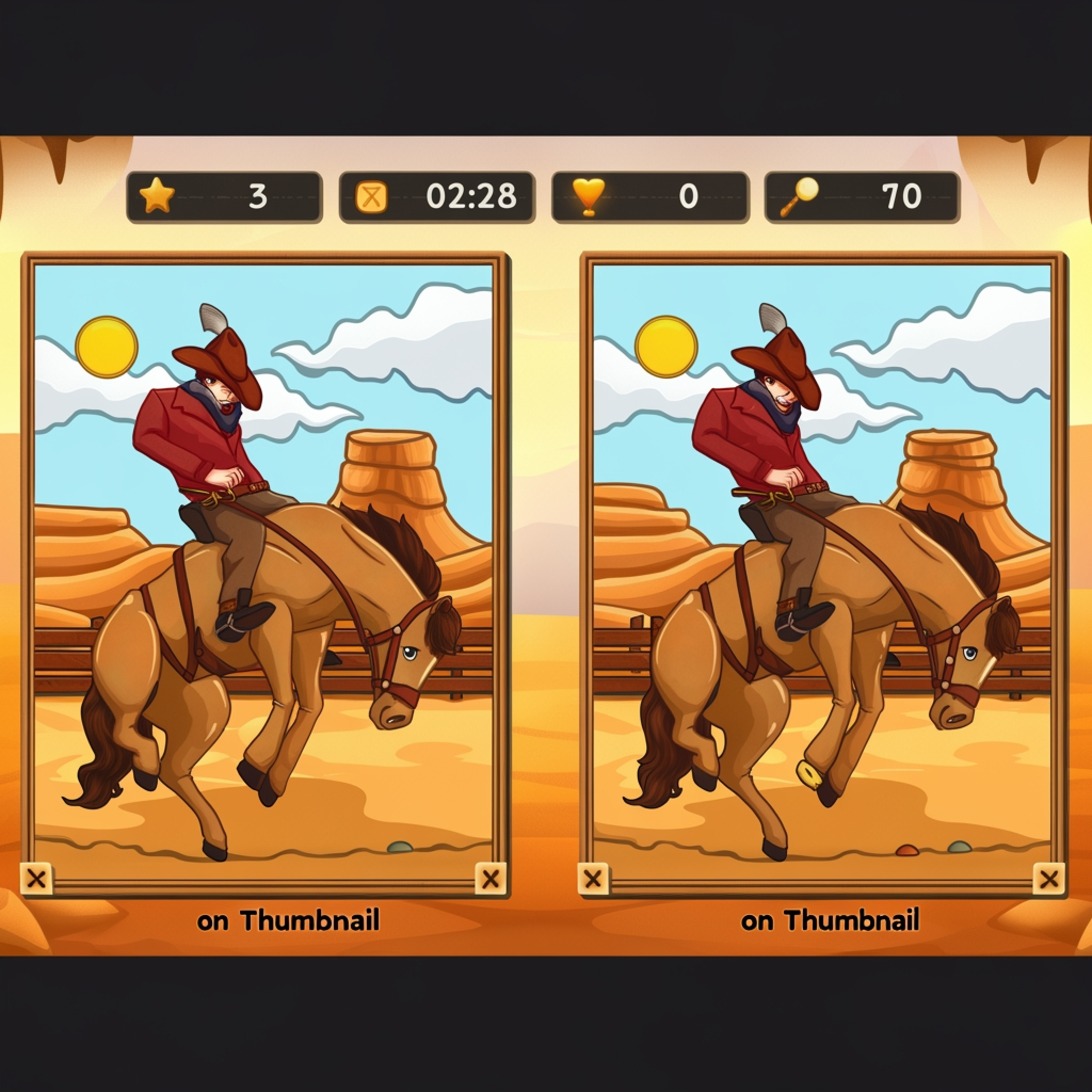 Spot the Difference: Wild West
